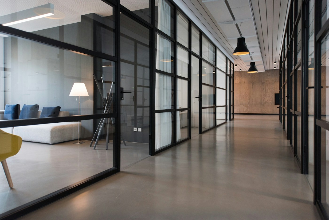 Light-filled office with space for collaboration